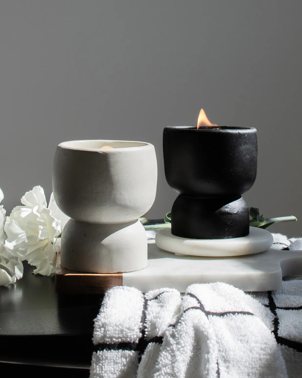 100% Homebody Coconut Soy Candle - Concrete Pedestal