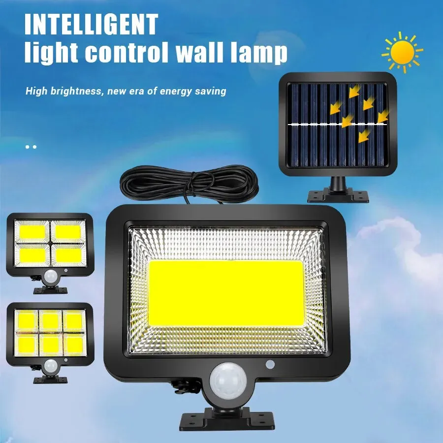 1/4/6 Cob Waterproof Rechargeable Motion Sensor Solar Light for Street Garden