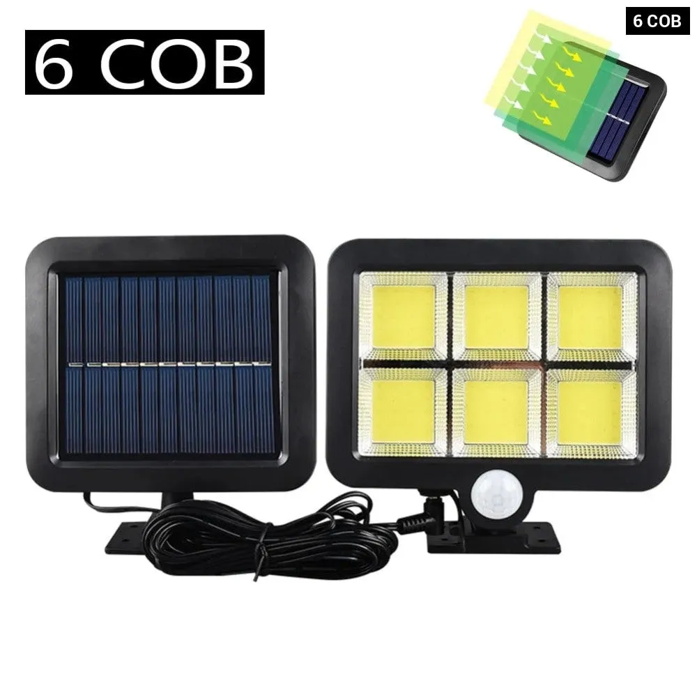 1/4/6 Cob Waterproof Rechargeable Motion Sensor Solar Light for Street Garden