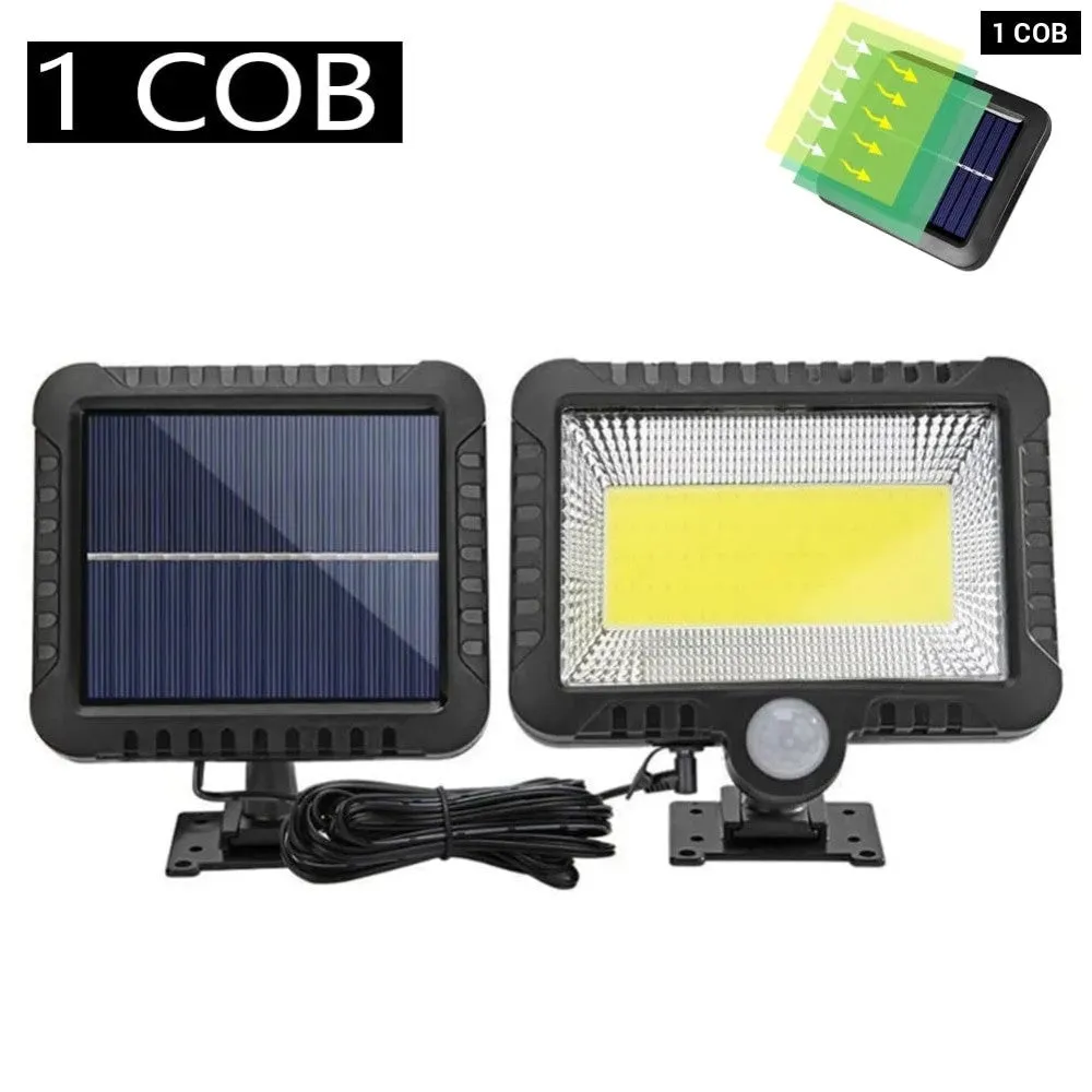 1/4/6 Cob Waterproof Rechargeable Motion Sensor Solar Light for Street Garden