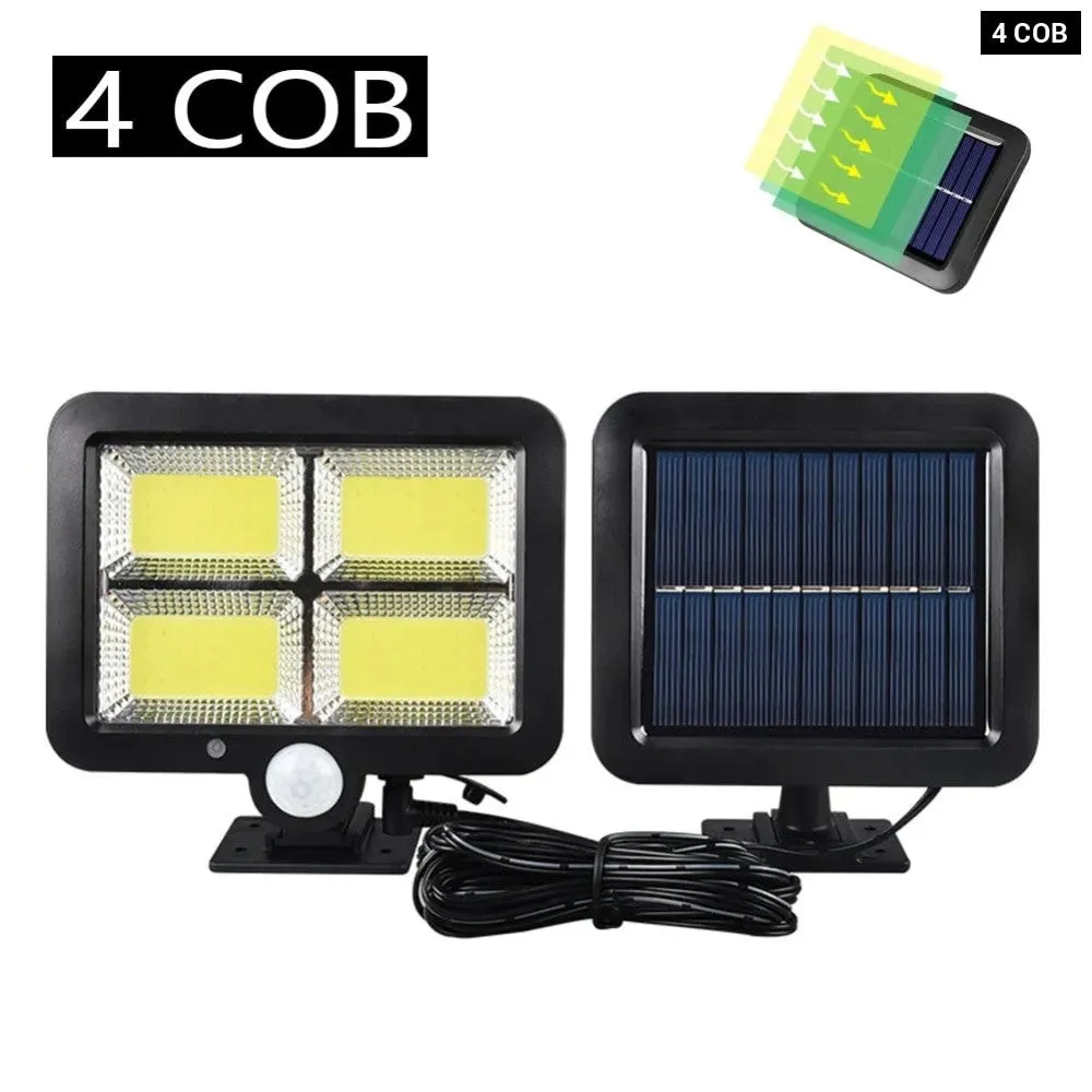 1/4/6 Cob Waterproof Rechargeable Motion Sensor Solar Light for Street Garden