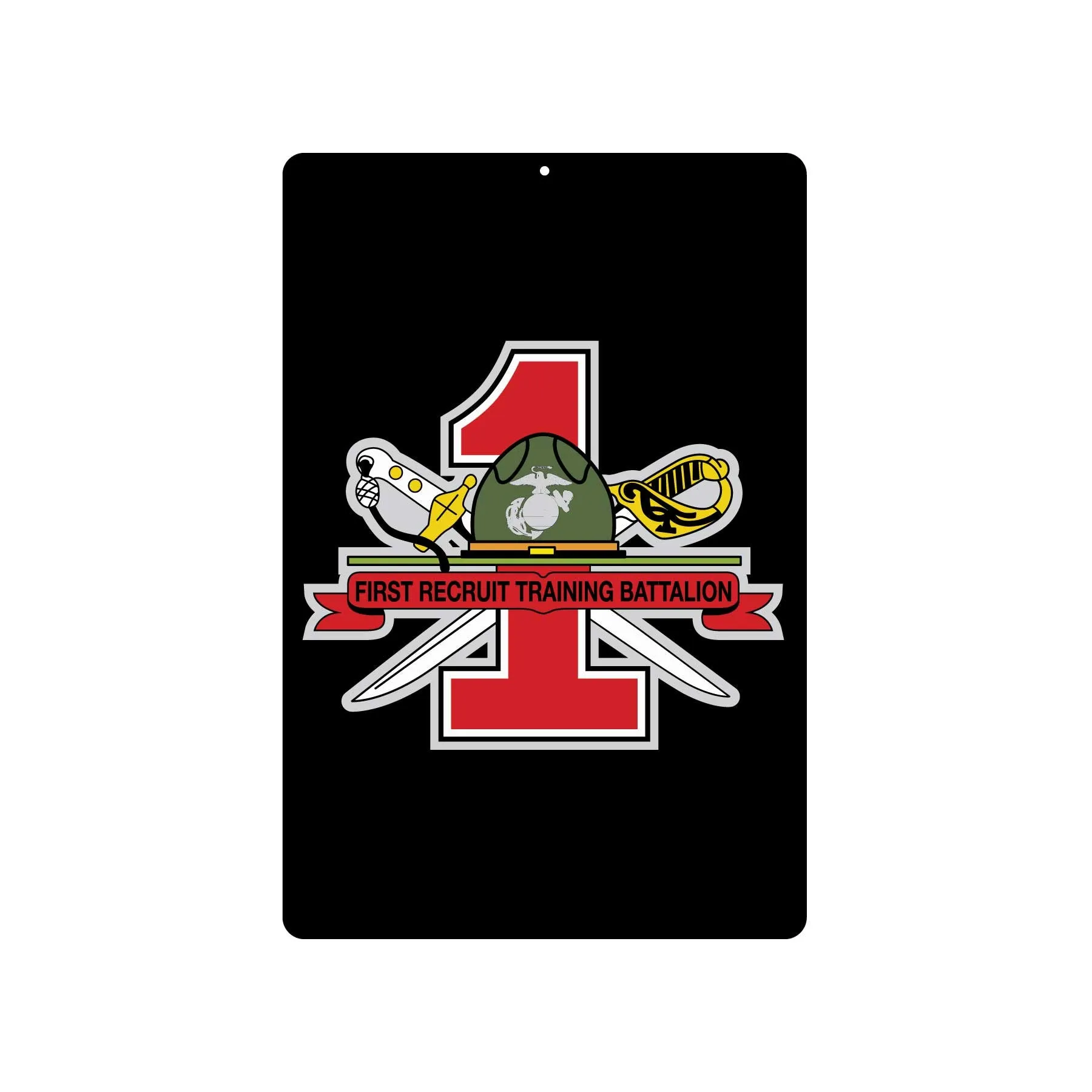 1st Recruit Training Battalion Metal Sign