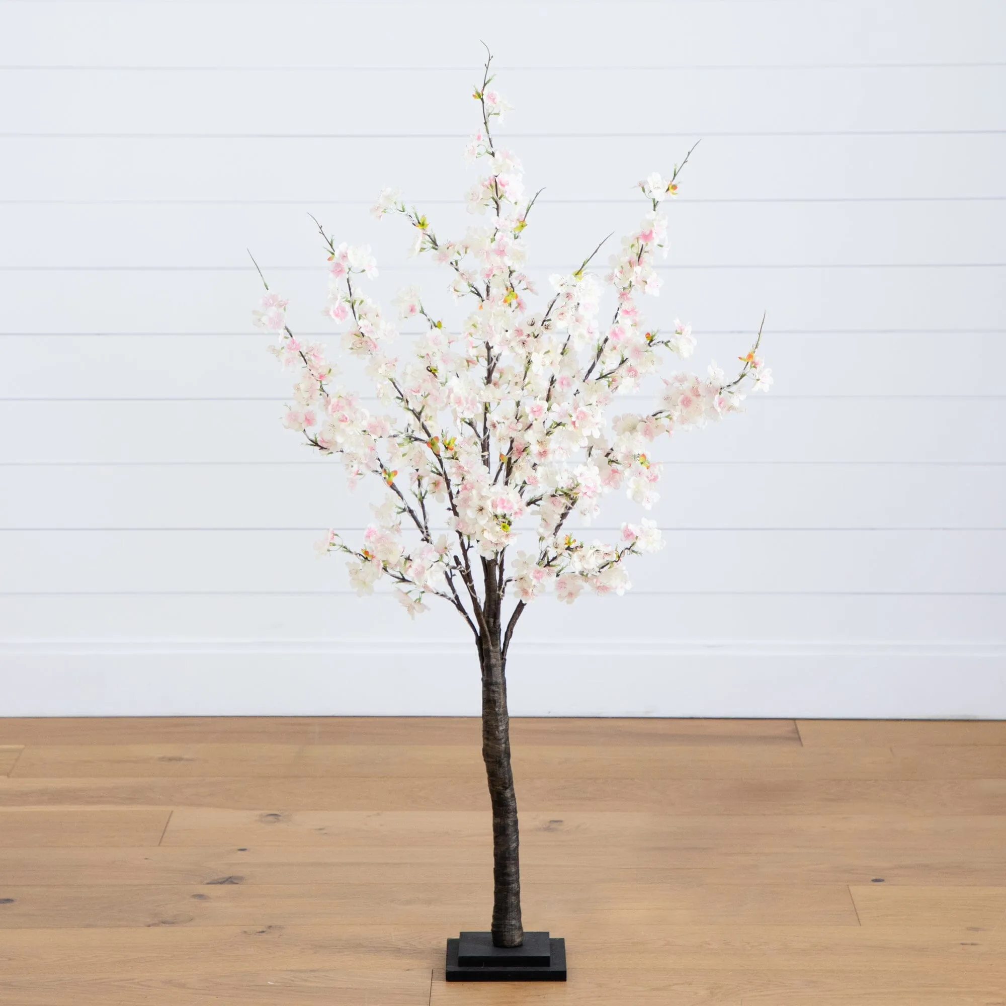 4’ Lighted Artificial Cherry Blossom Tree with 210 Warm White LED Lights