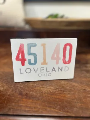 45140 Wooden Sign in Bright and Boho