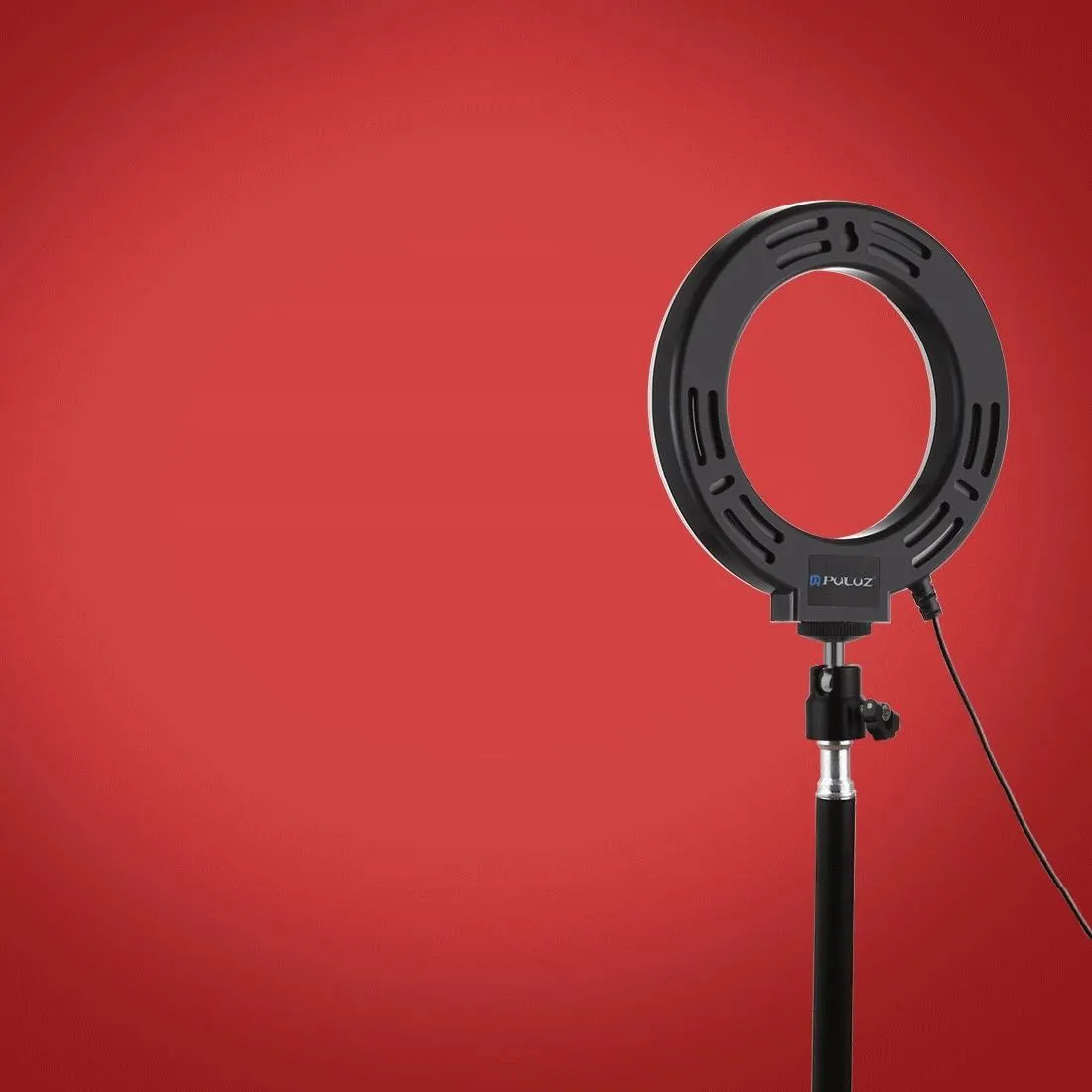 6.2 Usb Led Ring Light with 10 Modes & Desktop Tripod Mount - Black