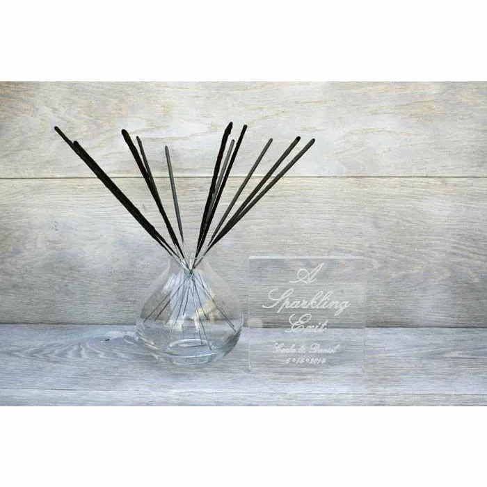 A Sparkling Exit Sparkler Sign - Personalized