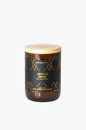 Amberesque Ebony Smoke 226g 50hr Candle in Amber Recycled Bottle