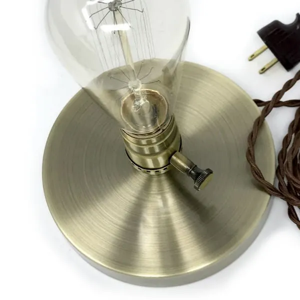 Antique Brass Finish Table Lamp