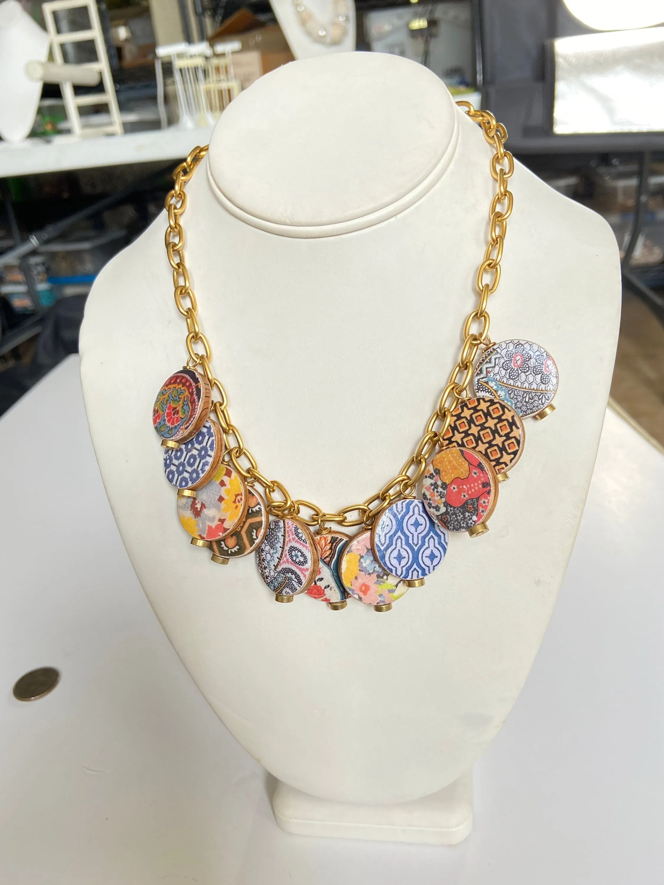 Art Deco Charm Necklace