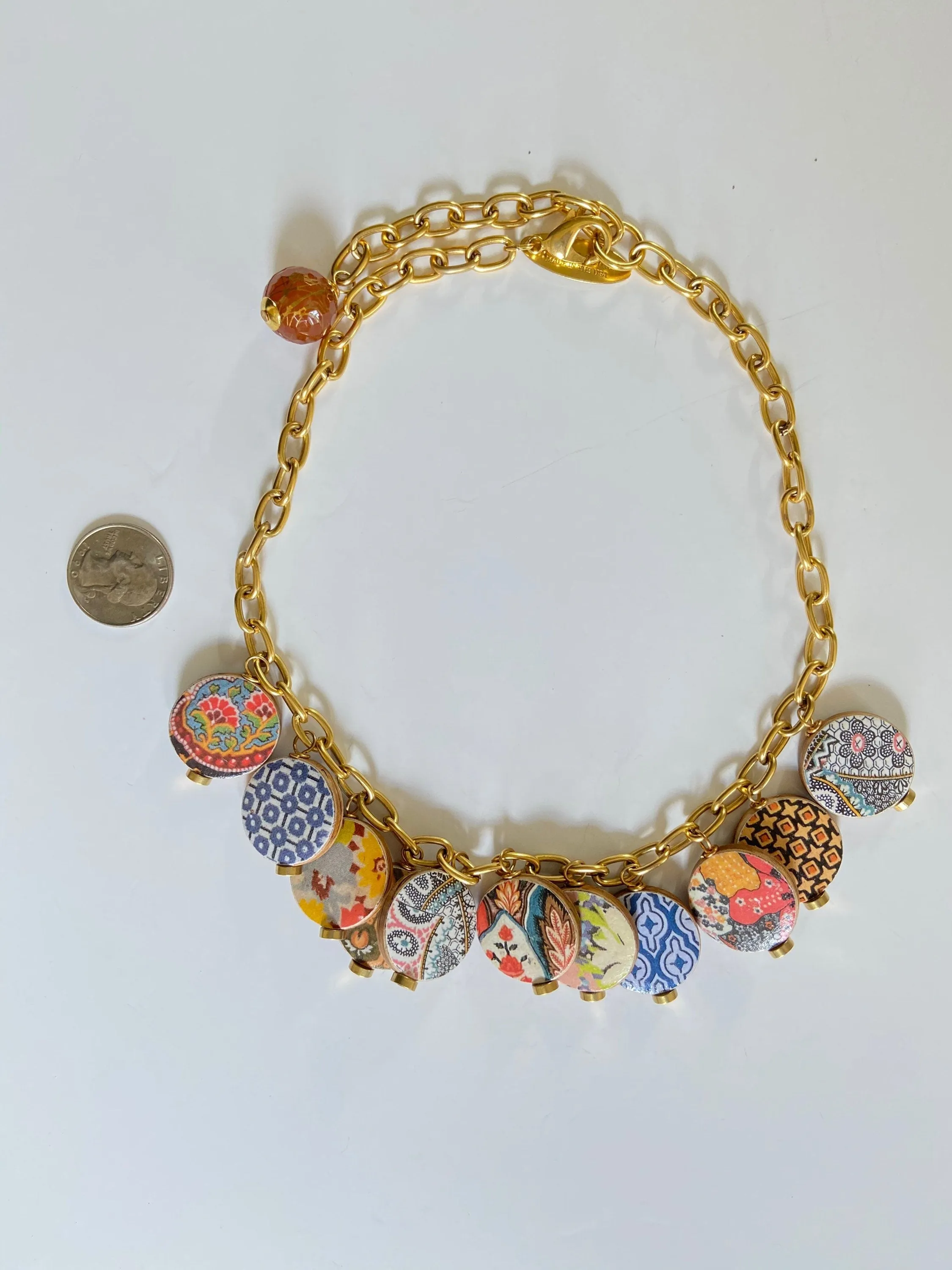 Art Deco Charm Necklace