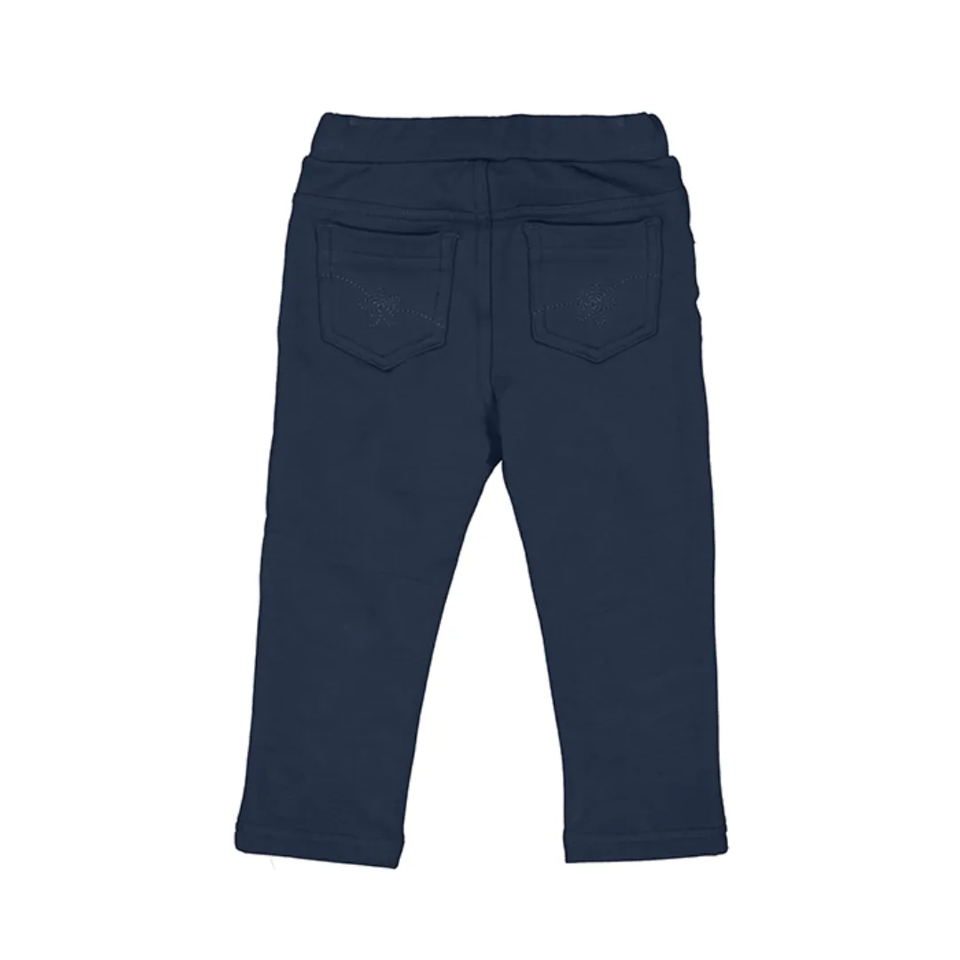 Baby Girl Cotton Trousers - Navy by Mayoral - FINAL SALE