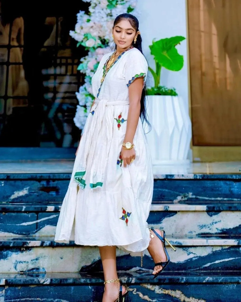 Beautiful Habesha Dress Modern Habesha Kemis Handwoven Habesha Libs Eritrean Dress