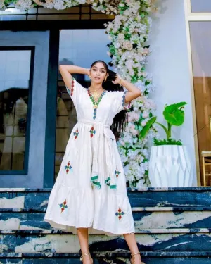 Beautiful Habesha Dress Modern Habesha Kemis Handwoven Habesha Libs Eritrean Dress