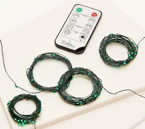 Bethlehem Lights Set of 4 Indoor/Outdoor 10' Fairy Lights & Remote