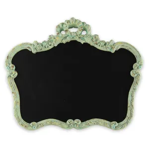 Blackboard in Ornate Vintage Frame in Aged Green Daiquiri Green