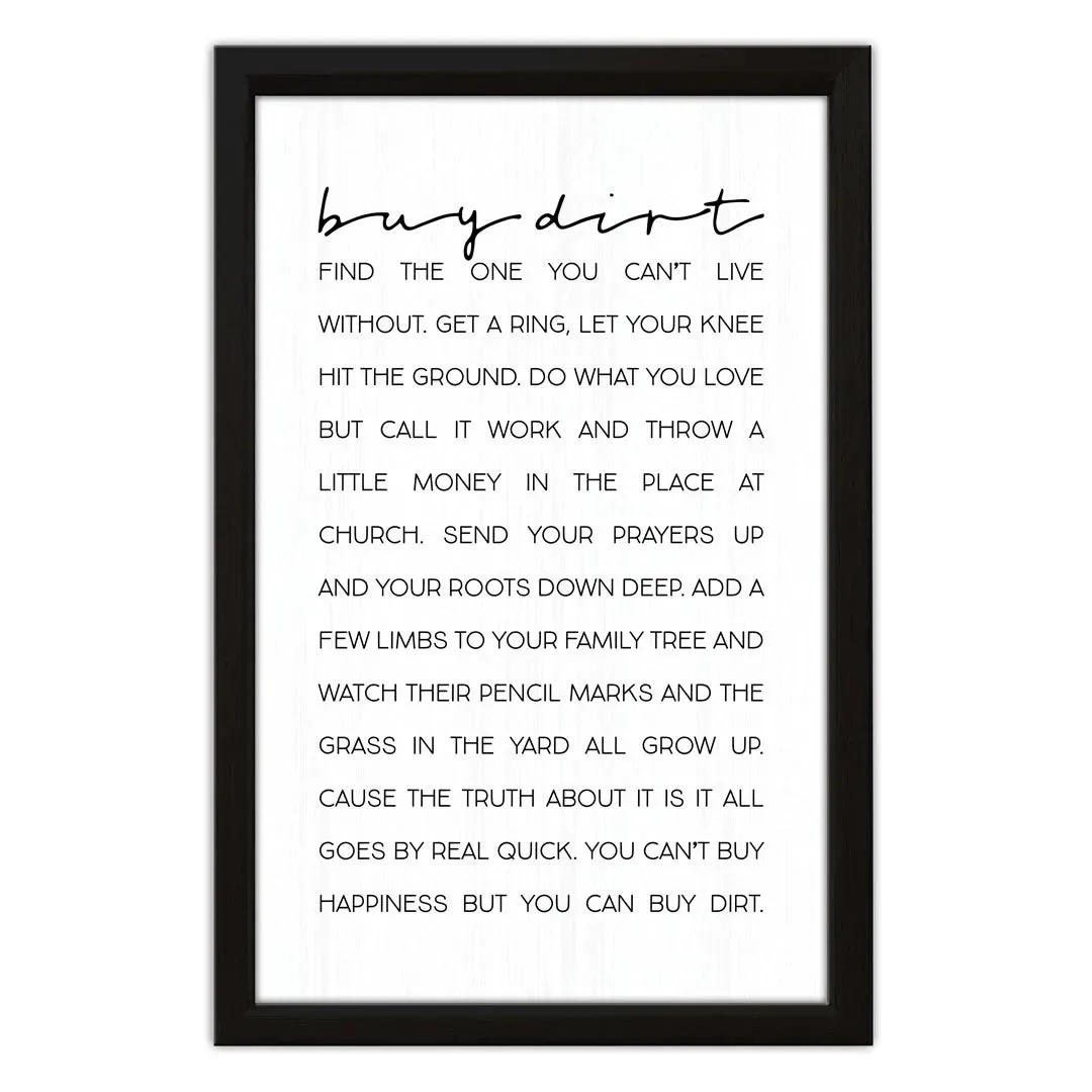 buy dirt | sign