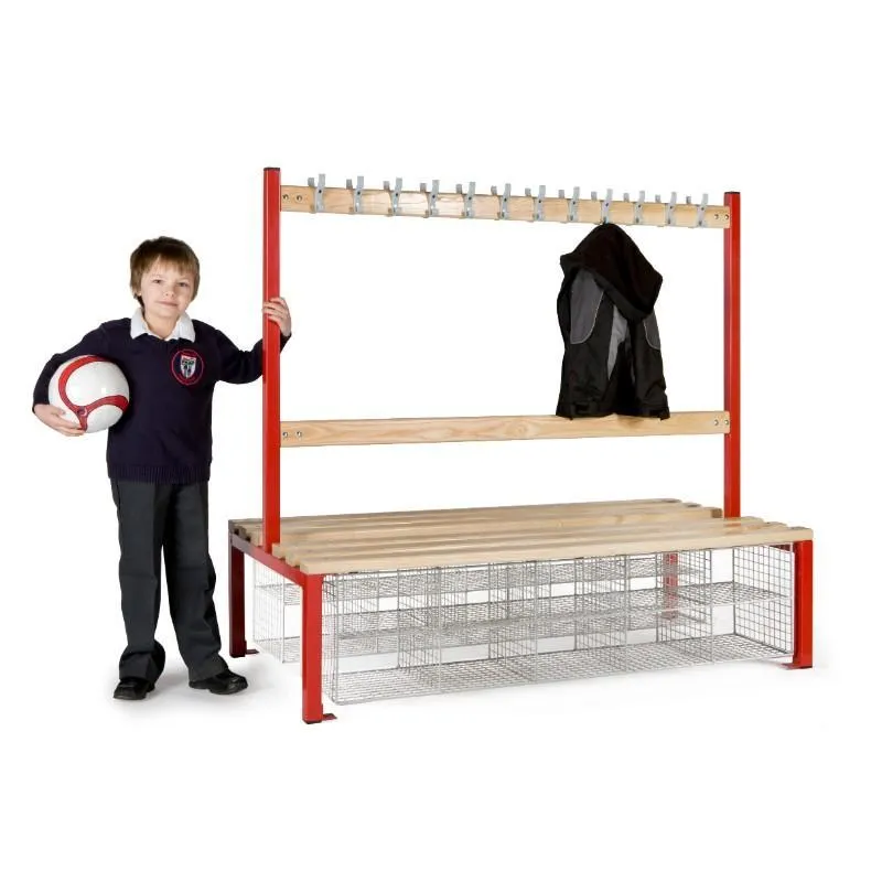 Cloakroom Island Seating Double Sided, Junior Height