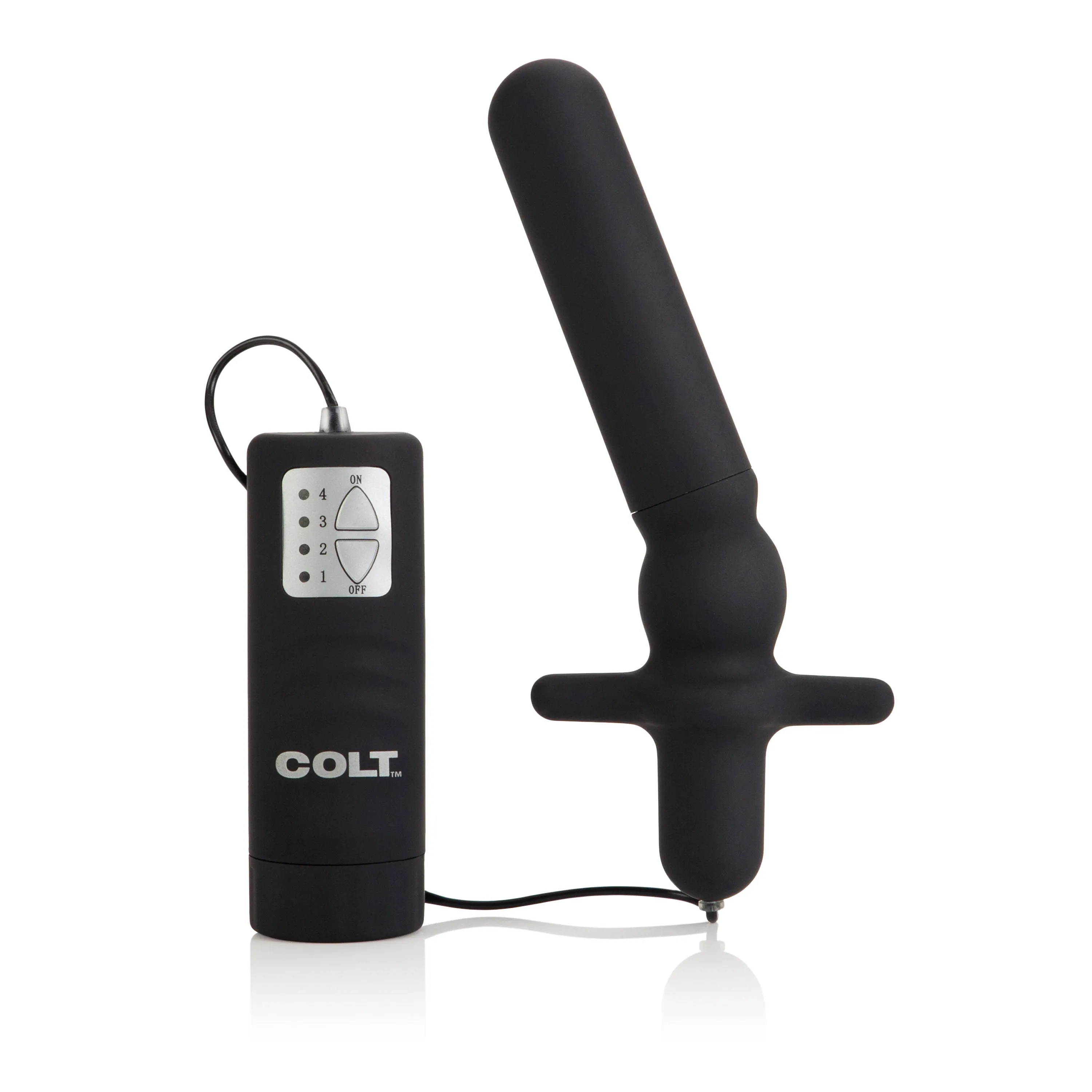 Colt Waterproof Anal Toy: 4-Speed Adventure Buddy for Bath Time Fun!
