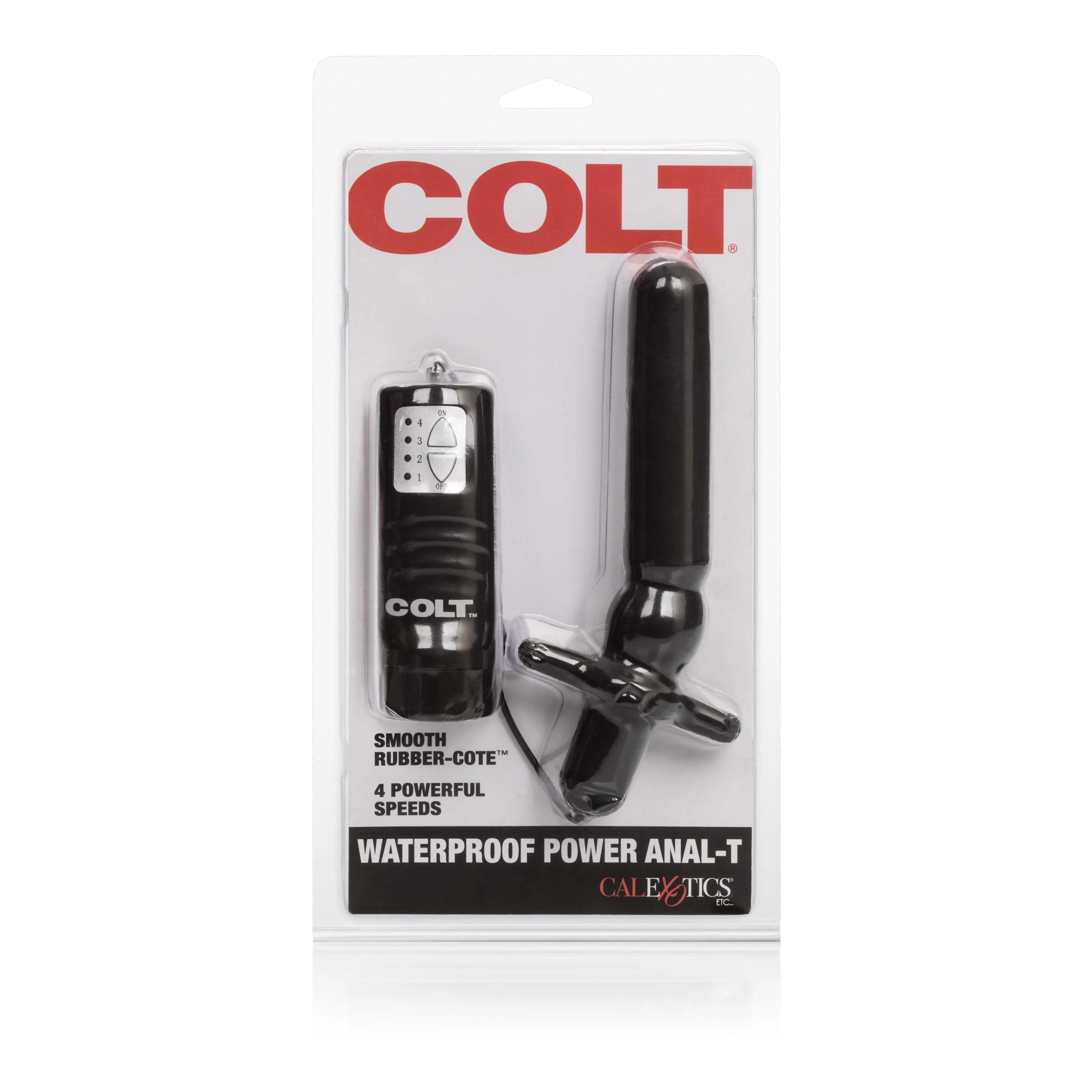 Colt Waterproof Anal Toy: 4-Speed Adventure Buddy for Bath Time Fun!