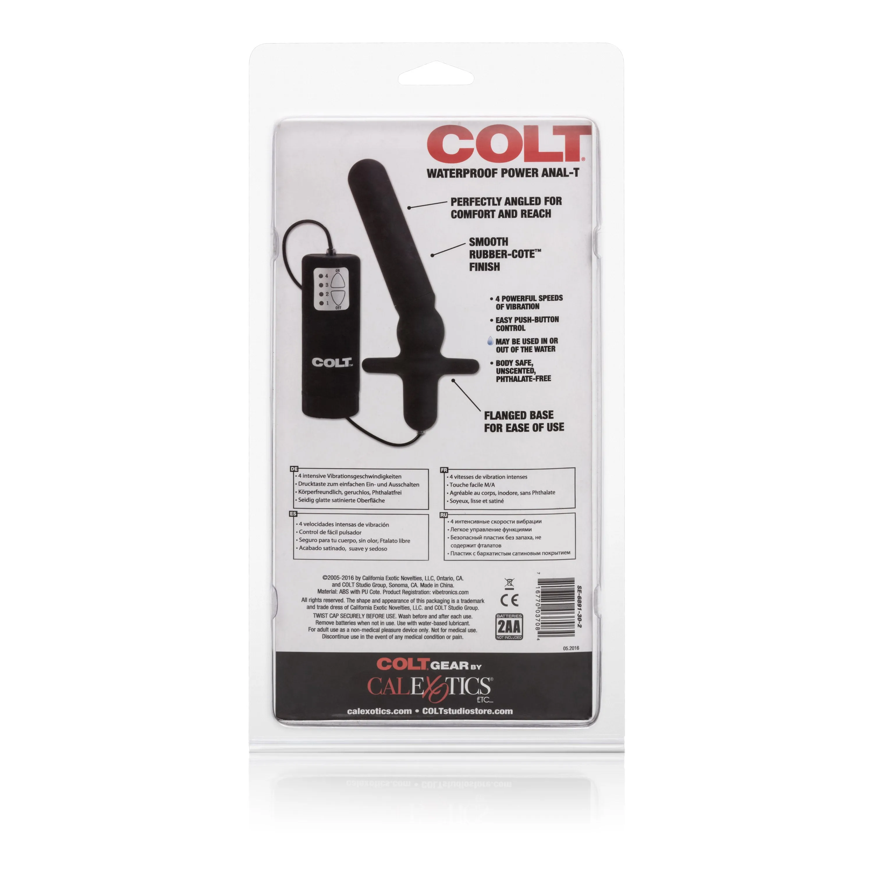 Colt Waterproof Anal Toy: 4-Speed Adventure Buddy for Bath Time Fun!