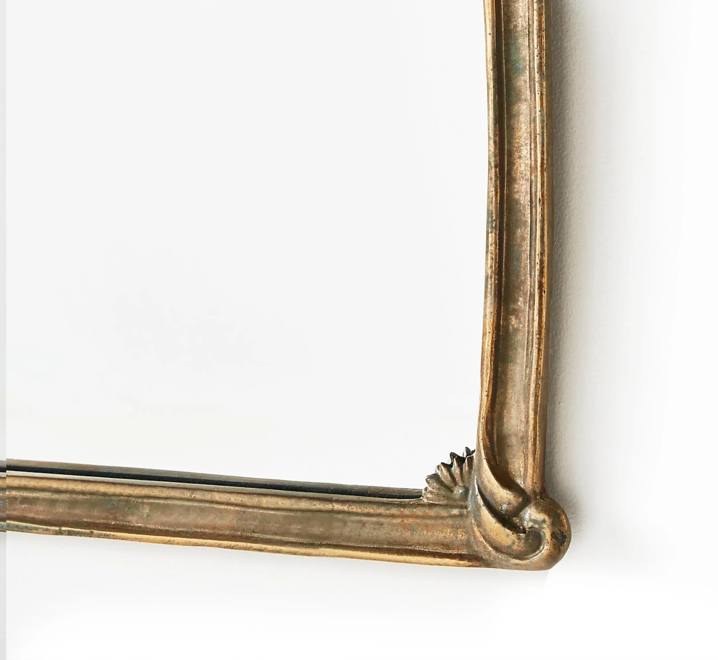 CORSICA DESIGNS 40x24 Metal Peacock Wall Mirror for Living Room, Bedroom and Vanity, Decorative Large Antique Traditional Mirror in Saint Gobain Glass, Tabletop Wall Mounted Hanging