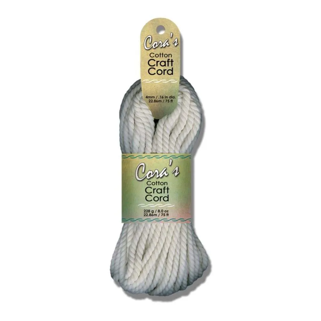 Cotton Cord 4mmX75ft - Natural