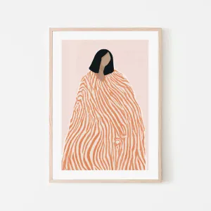 Daphnie L'orange 40cm x 60cm Framed Poster - Natural Frame