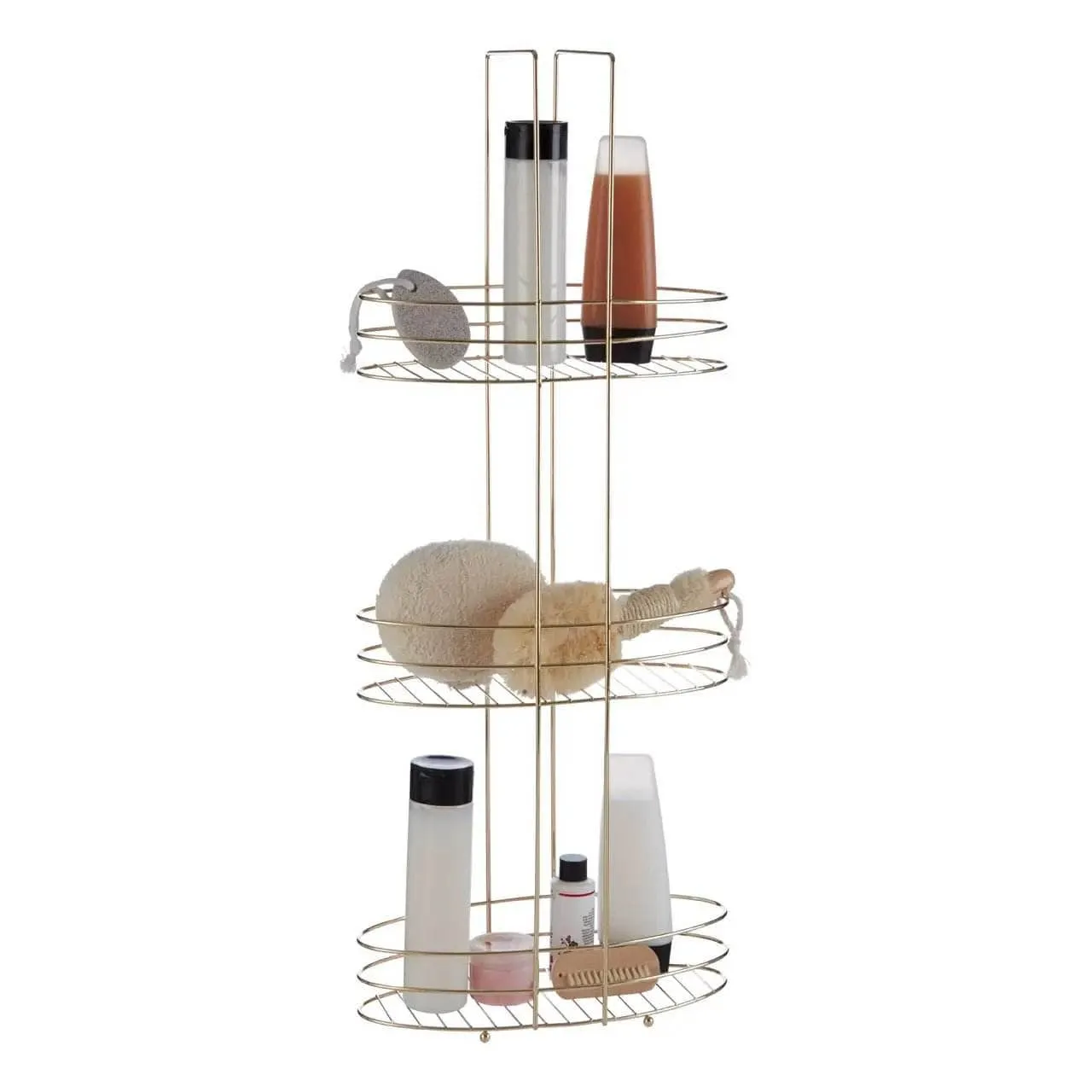 Dara 3 Tier Gold Plated Storage Rack