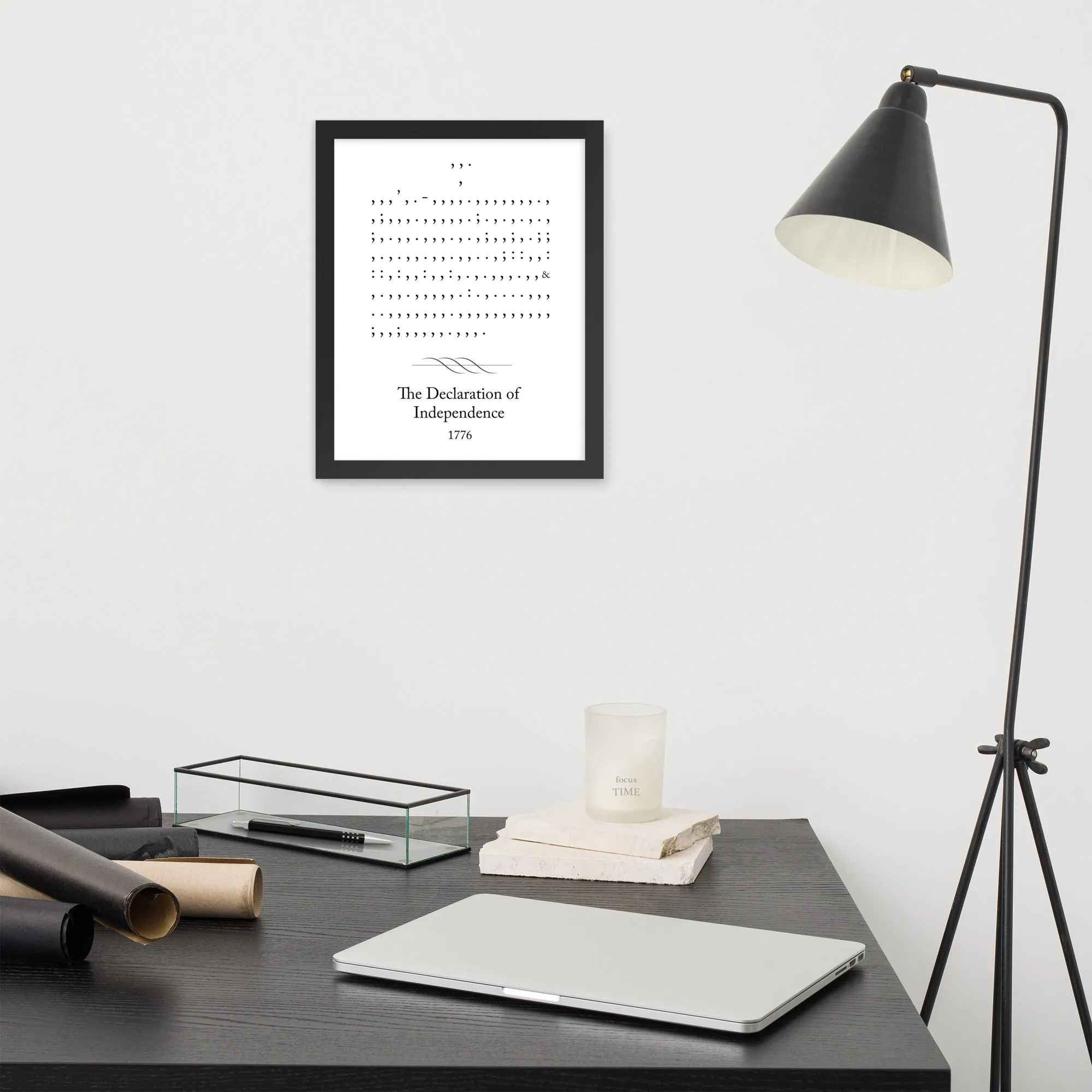 Declaration of Independence - 11 x 14 Framed Poster