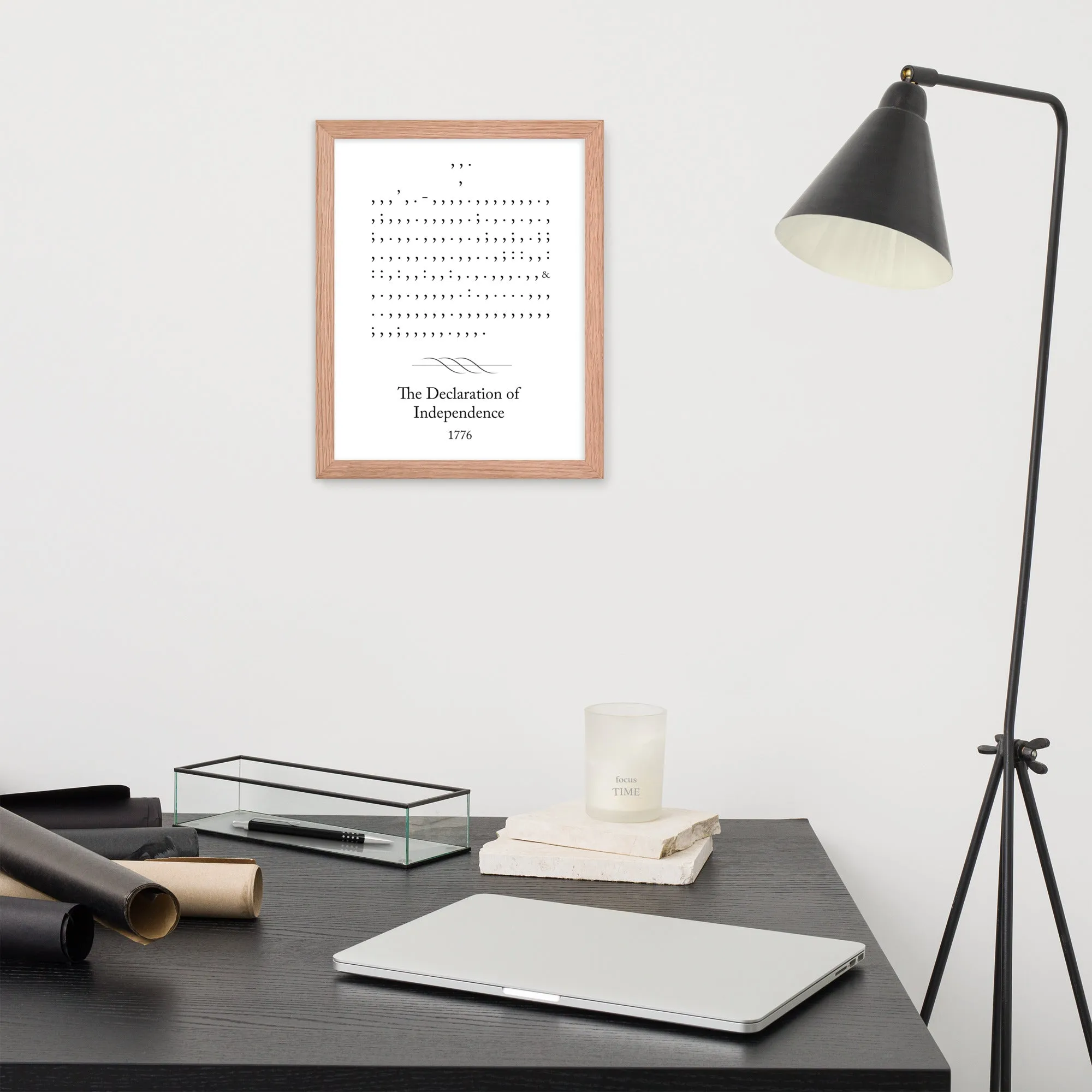 Declaration of Independence - 11 x 14 Framed Poster