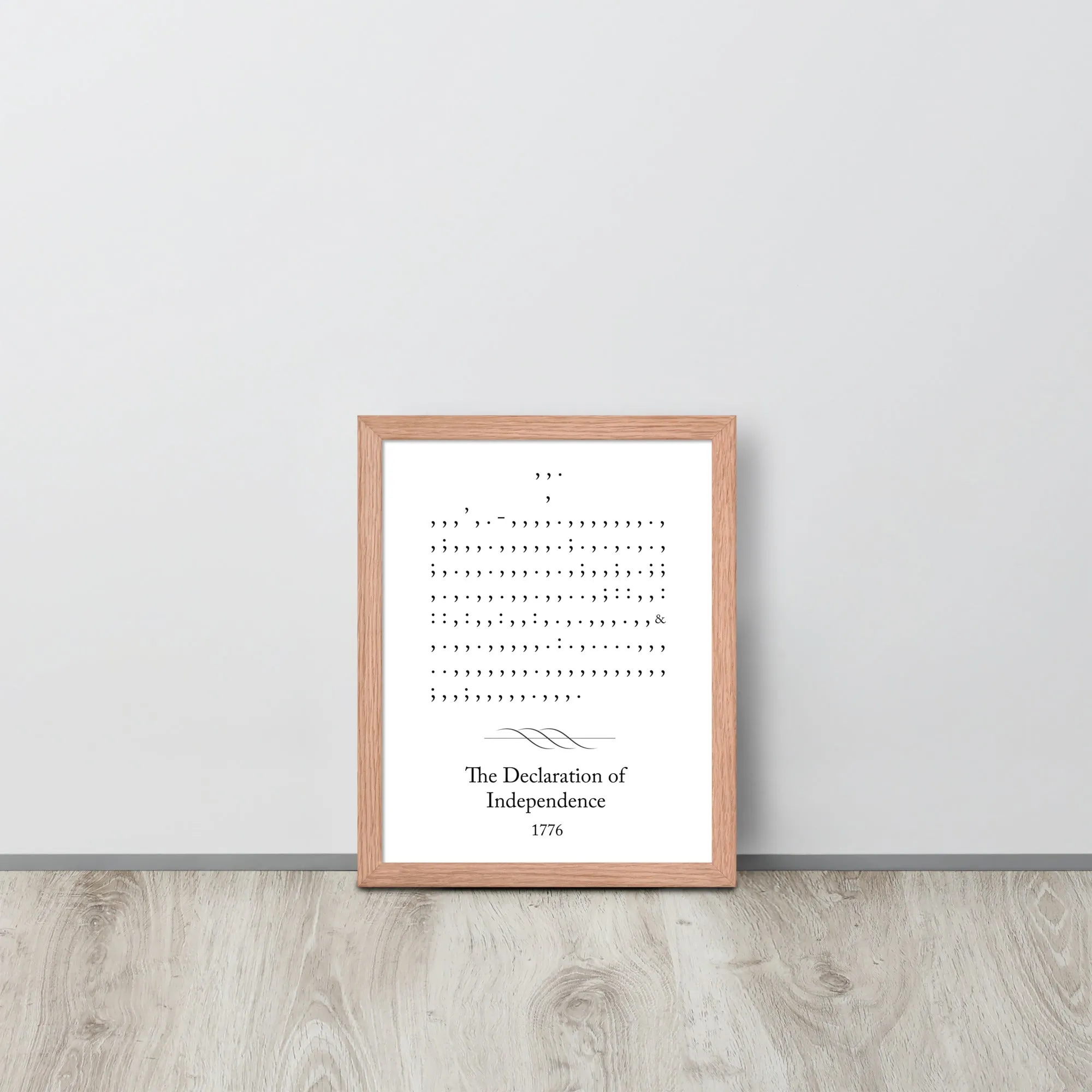Declaration of Independence - 11 x 14 Framed Poster