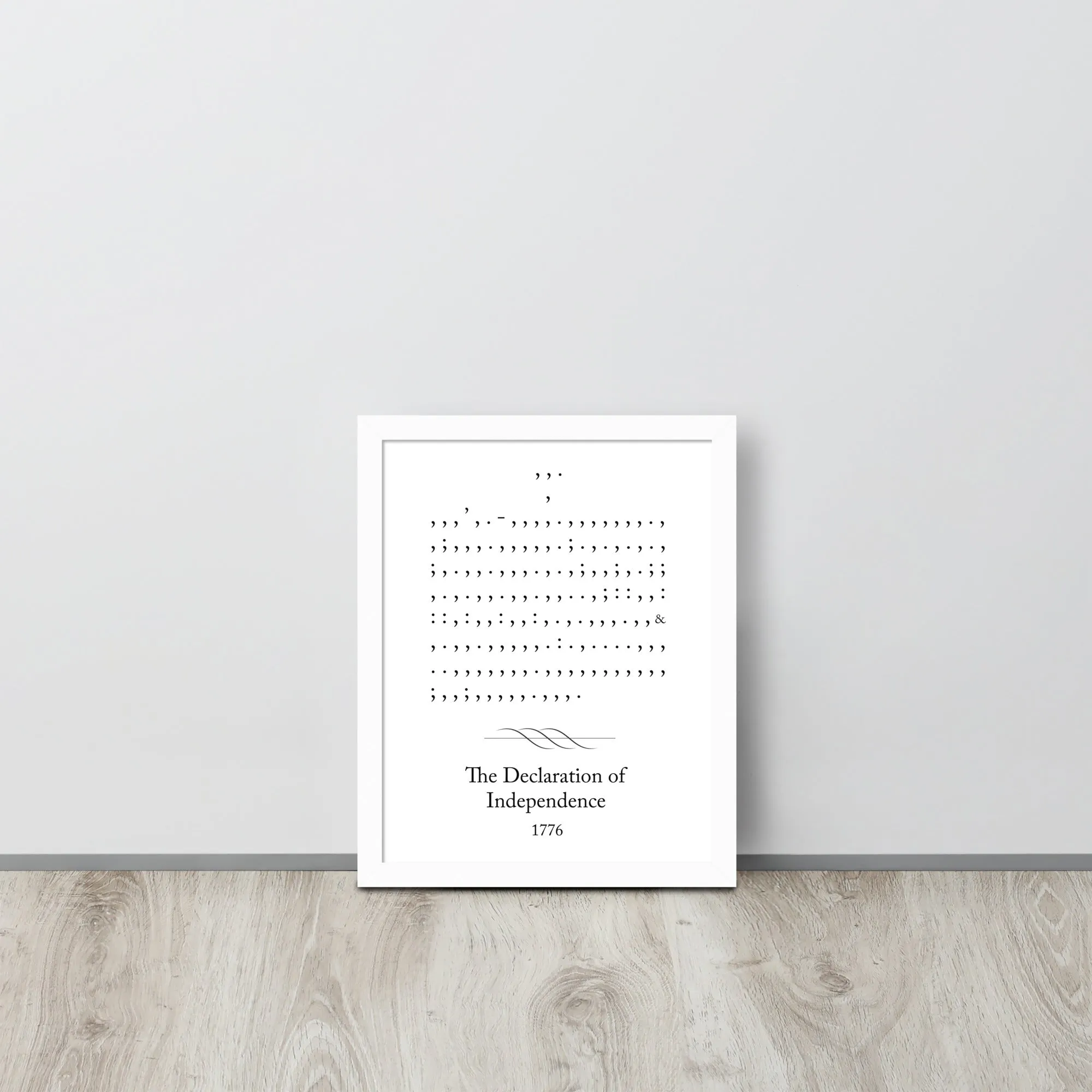 Declaration of Independence - 11 x 14 Framed Poster