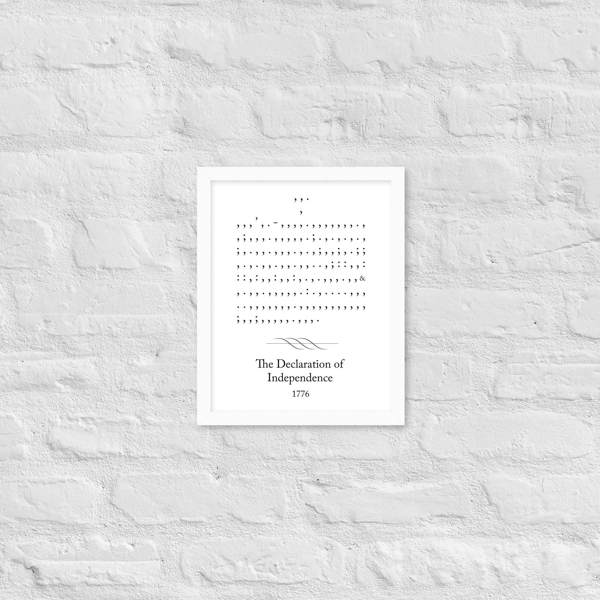 Declaration of Independence - 11 x 14 Framed Poster