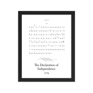 Declaration of Independence - 11 x 14 Framed Poster