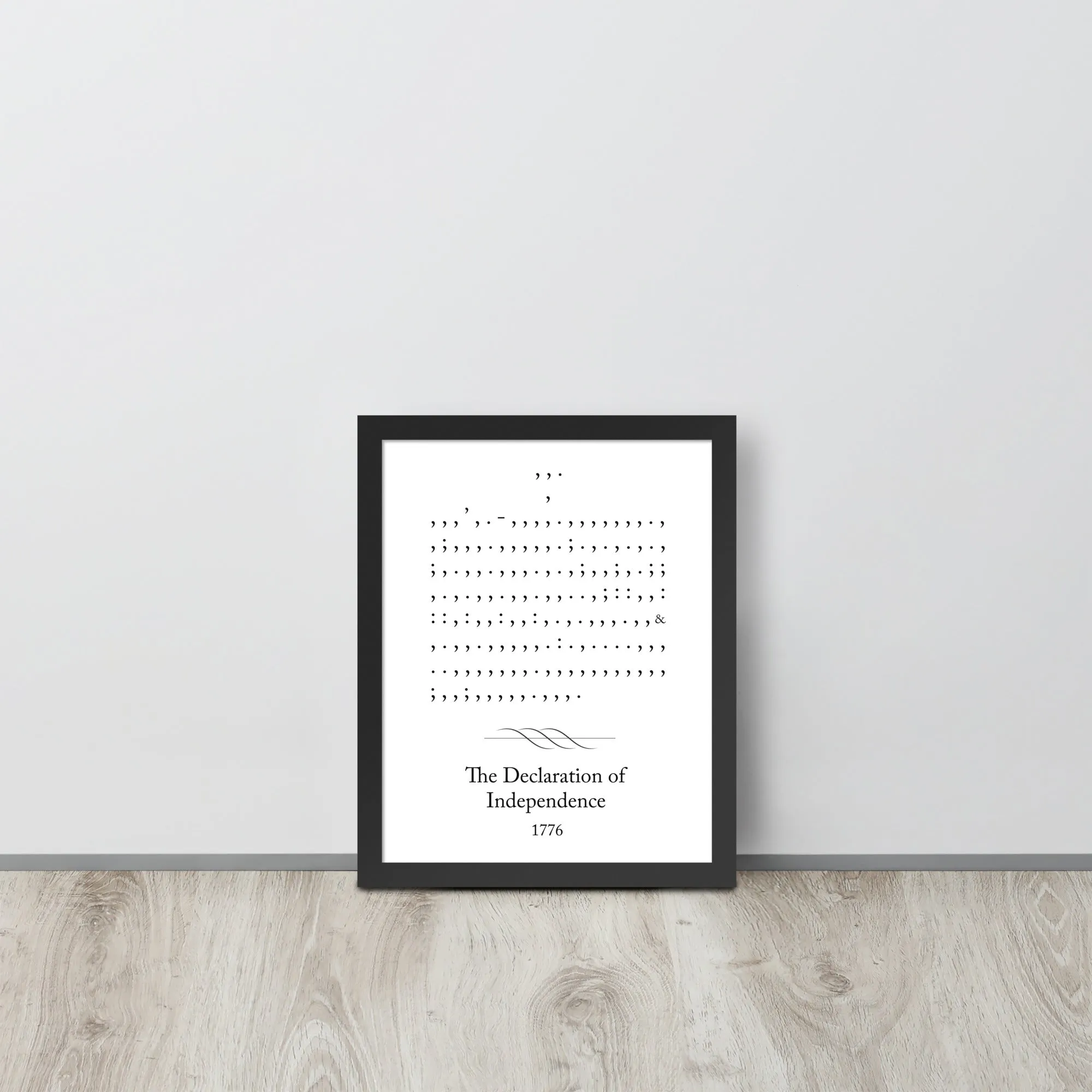 Declaration of Independence - 11 x 14 Framed Poster