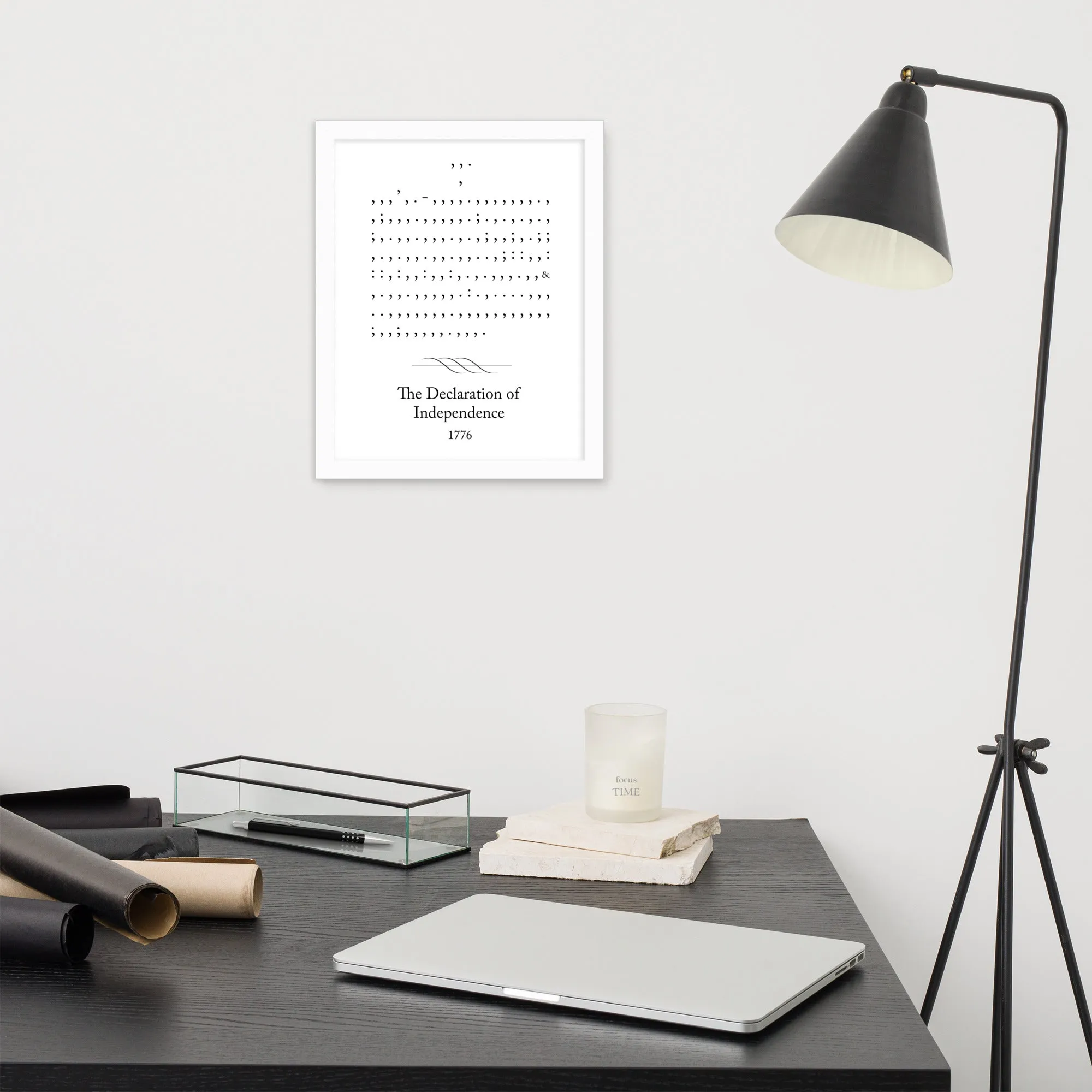 Declaration of Independence - 11 x 14 Framed Poster