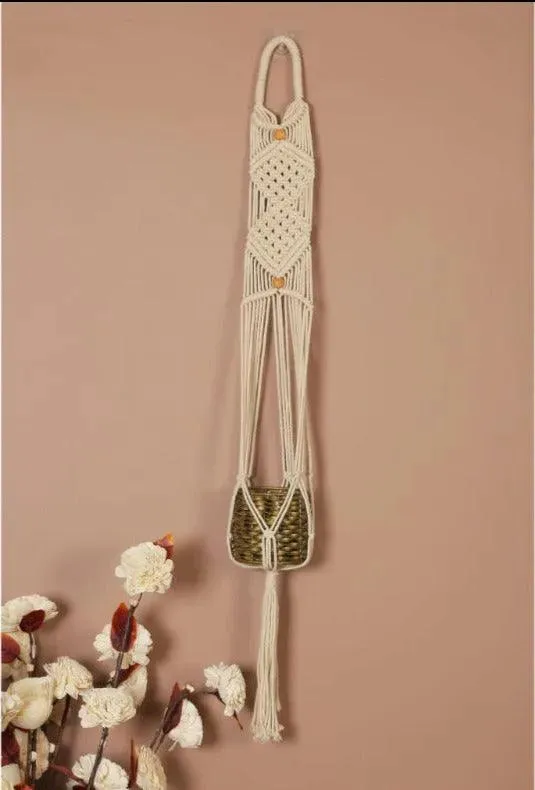 Diamond Knots Macrame Hanger Planter