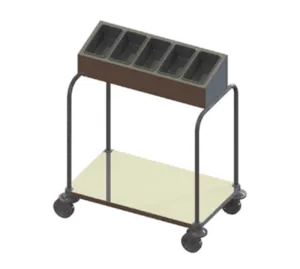 Dinex DXP7151A10 Flatware & Tray Cart