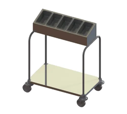 Dinex DXP7151A10 Flatware & Tray Cart