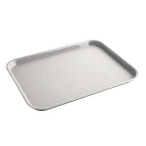 DP217 Kristallon Polypropylene Fast Food Tray Grey Small 345mm
