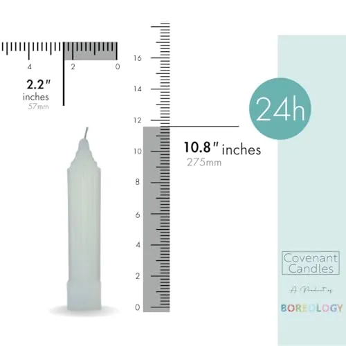 European Pillar Candle (White)