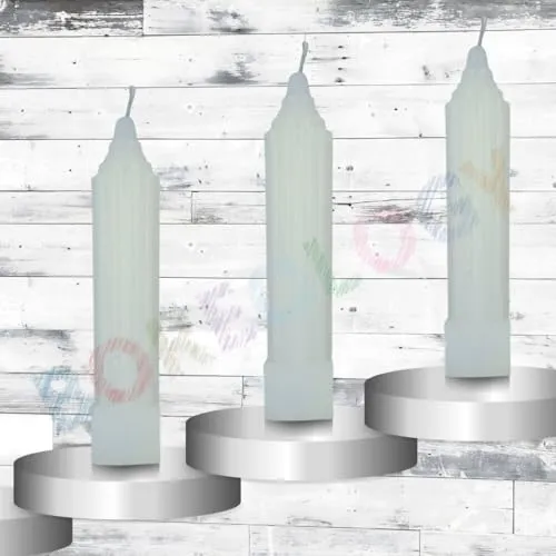 European Pillar Candle (White)