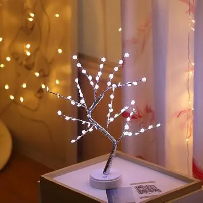 Fairy Decorative Tabletop Bonsai Led Tree Light Lantern Lamp