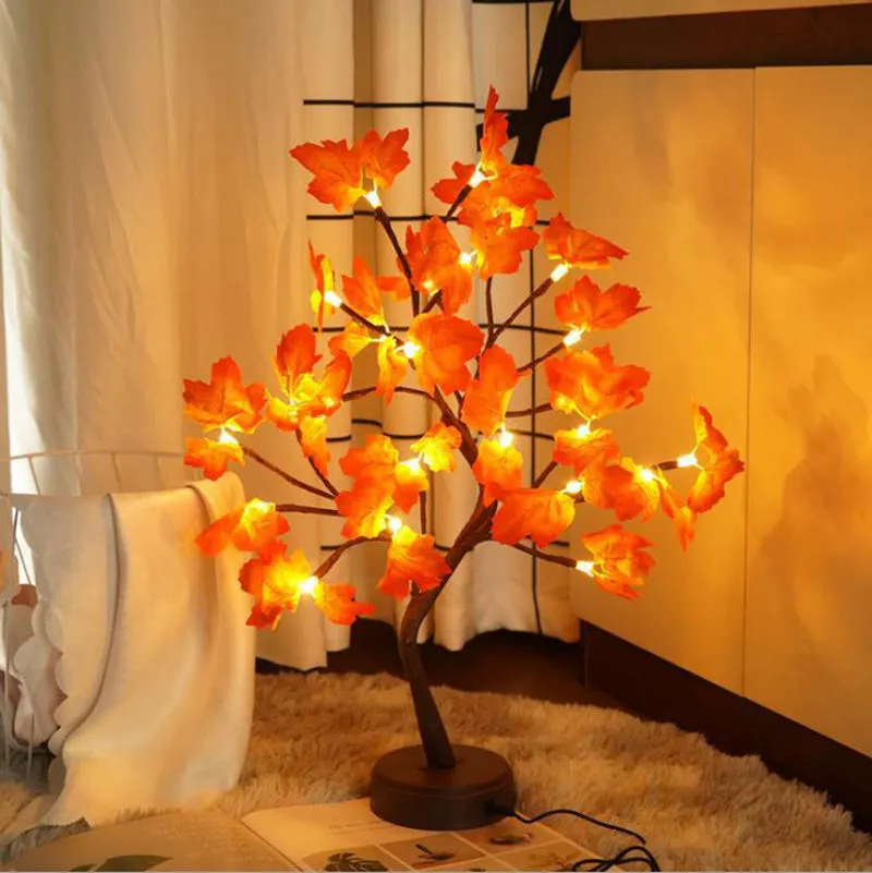 Fairy Decorative Tabletop Bonsai Led Tree Light Lantern Lamp