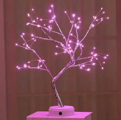 Fairy Decorative Tabletop Bonsai Led Tree Light Lantern Lamp