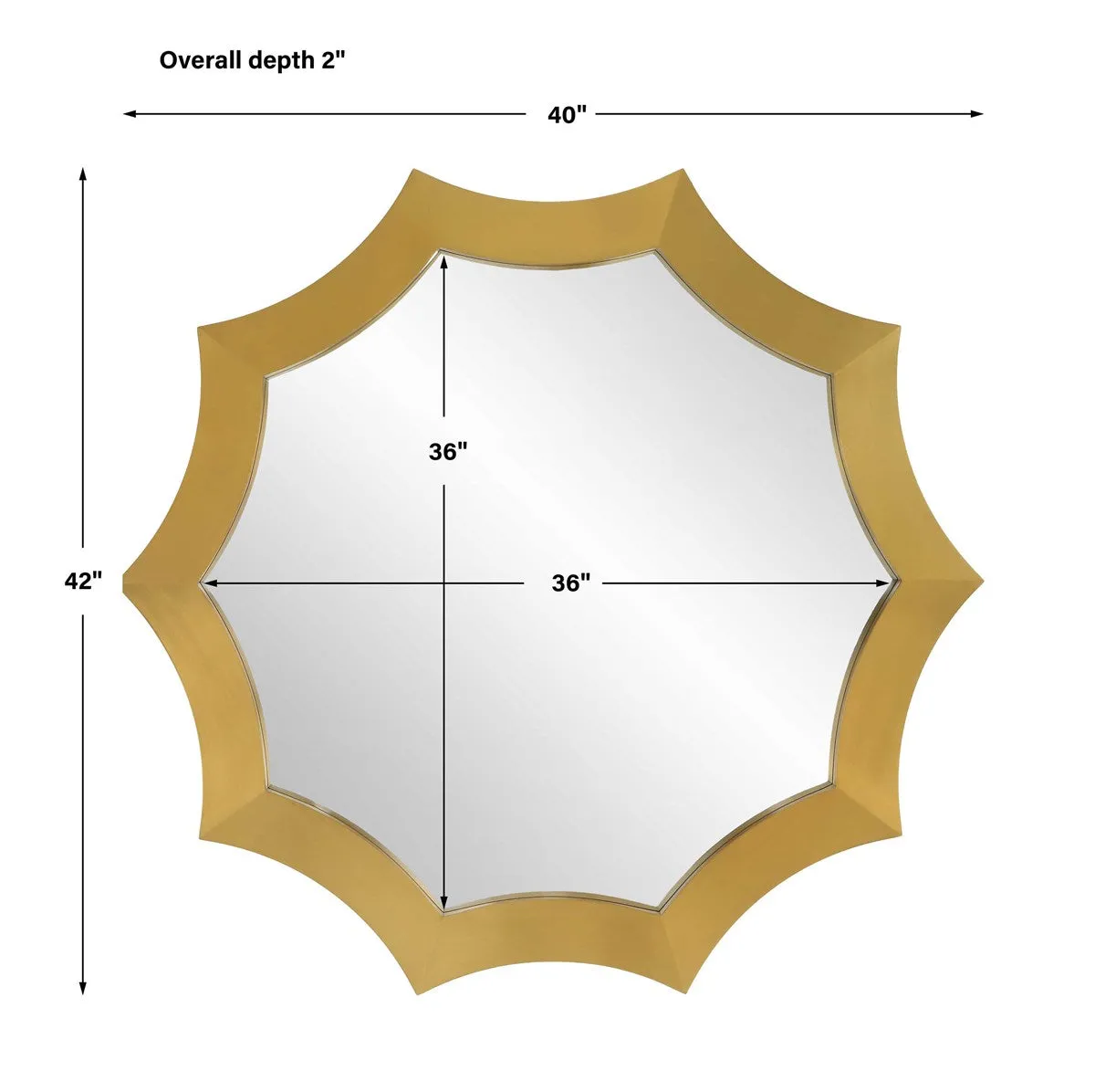 Flare Round Wall Mirror