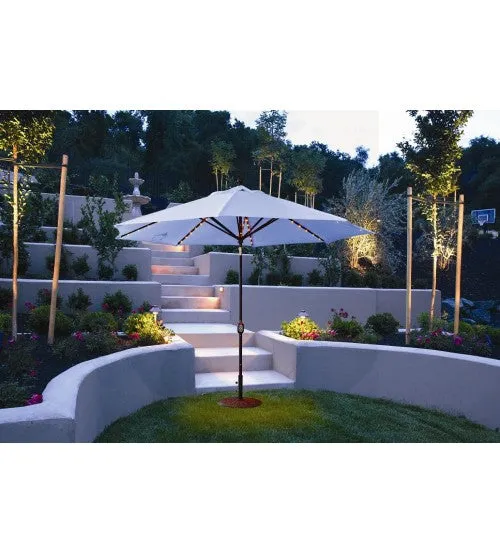 Galtech 986 - 11 FT Auto Tilt Patio Umbrella W/ L.E.D. Lights - Frame Only