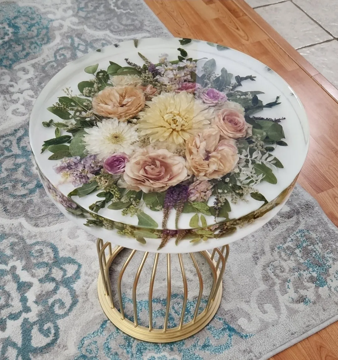 Garden Bouquet Birdcage Table