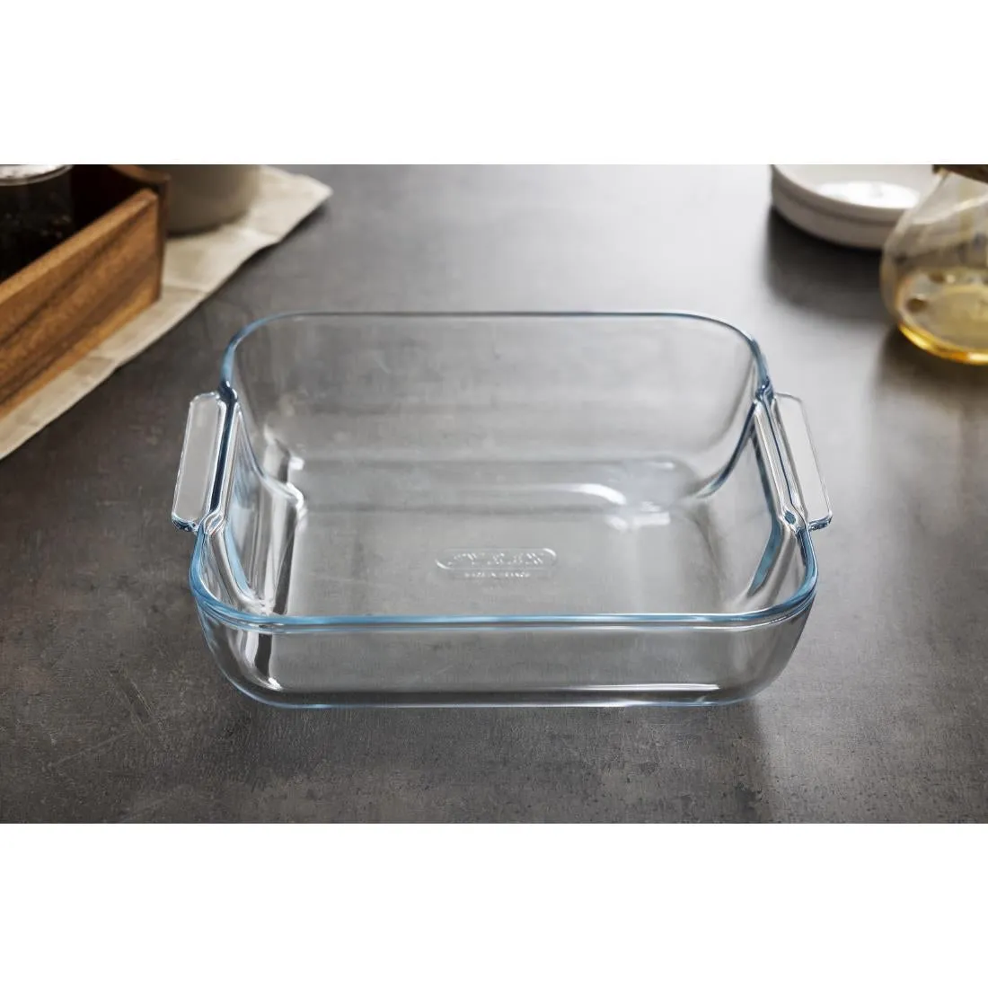GD029 Pyrex Square Glass Roasting Dish 210mm