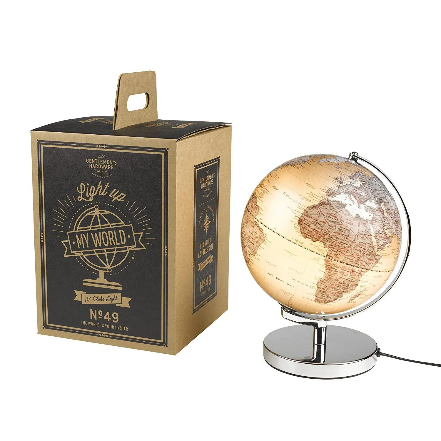 Gentlemen's Hardware Globe Light 10 inch Silver